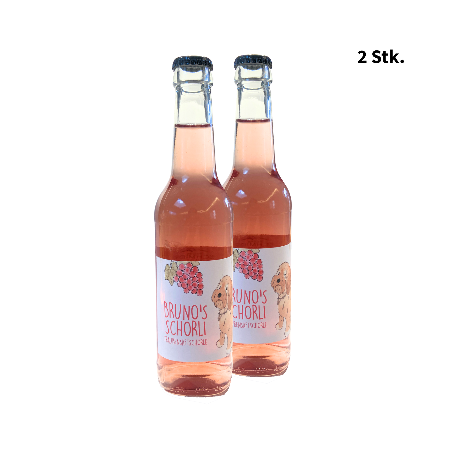 Bruno's Traubenschaftschorle alkoholfrei 2er Set